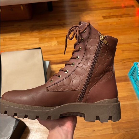 Coach Black Leather Boots